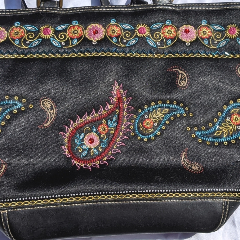 Vintage Liz Claiborne bohemian tote